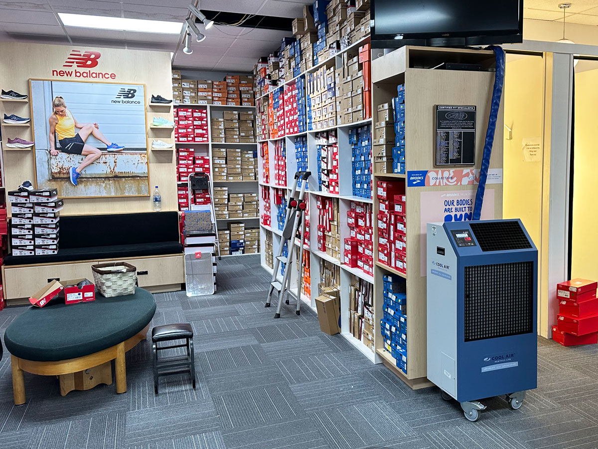 portable air conditioning in retail