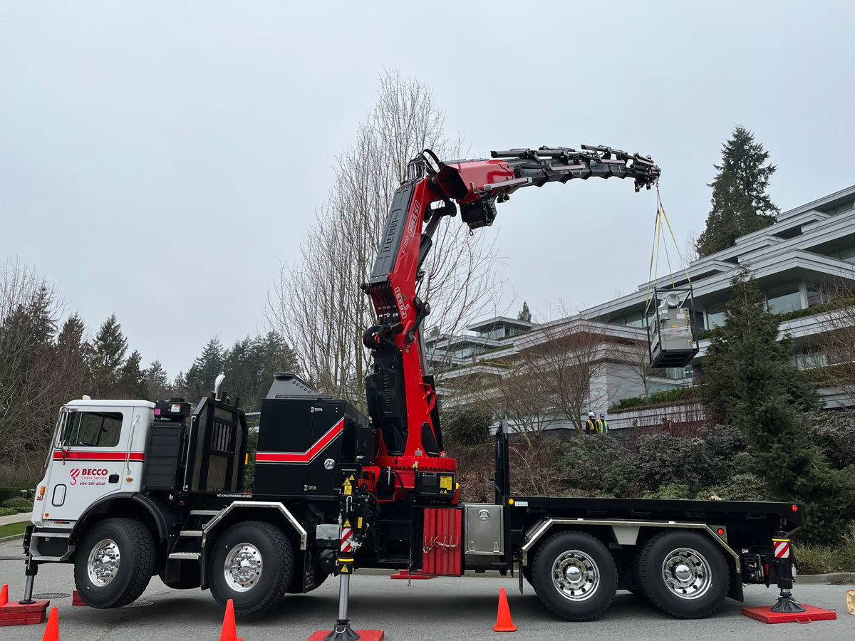 Heater Craned Into Place