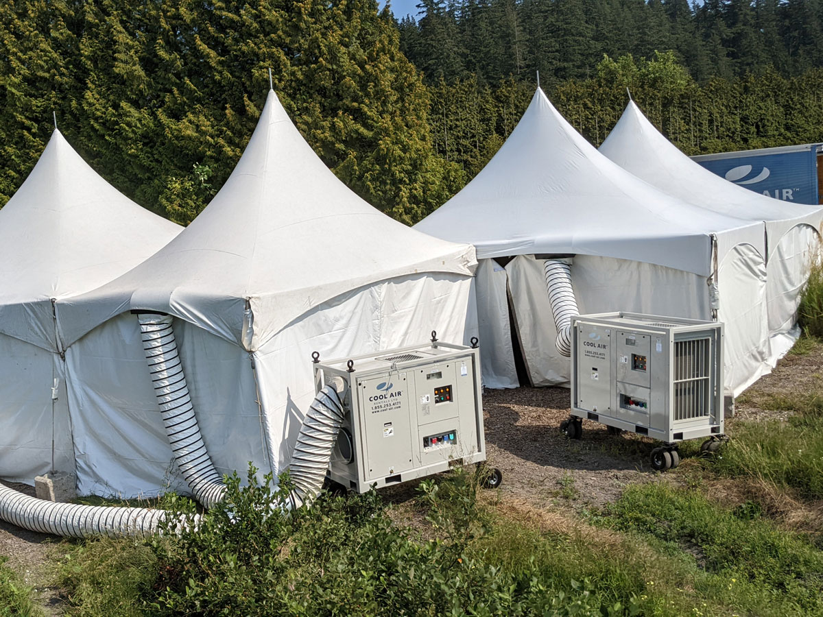 Dual 5 Ton Air Conditioners At Work